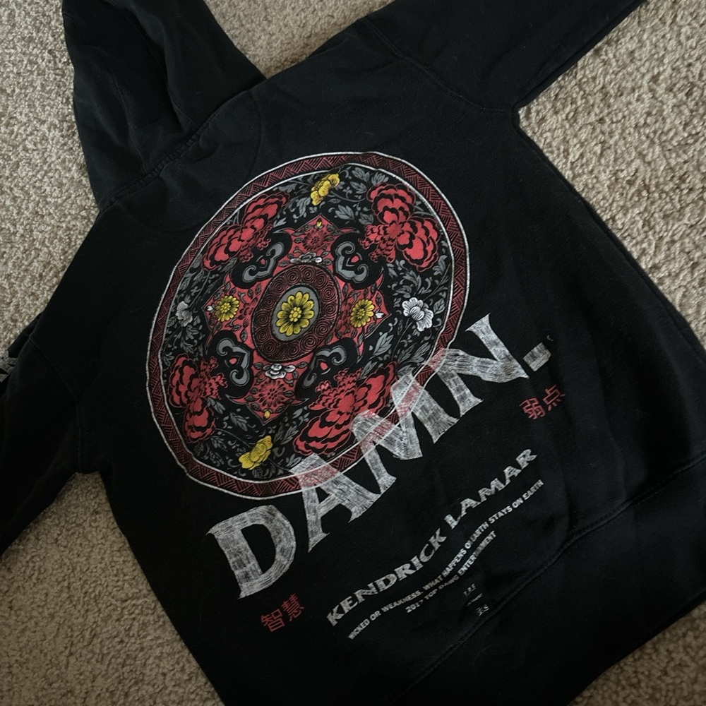 Kendrick Lamar 2017 Tour Hoodie DAMN Size Small